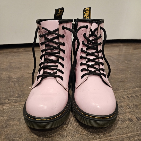 Dr. Martens 1460 Bubble Gum Pink Patent Leather Women's Combat Boots Sz 5 - Picture 7 of 11